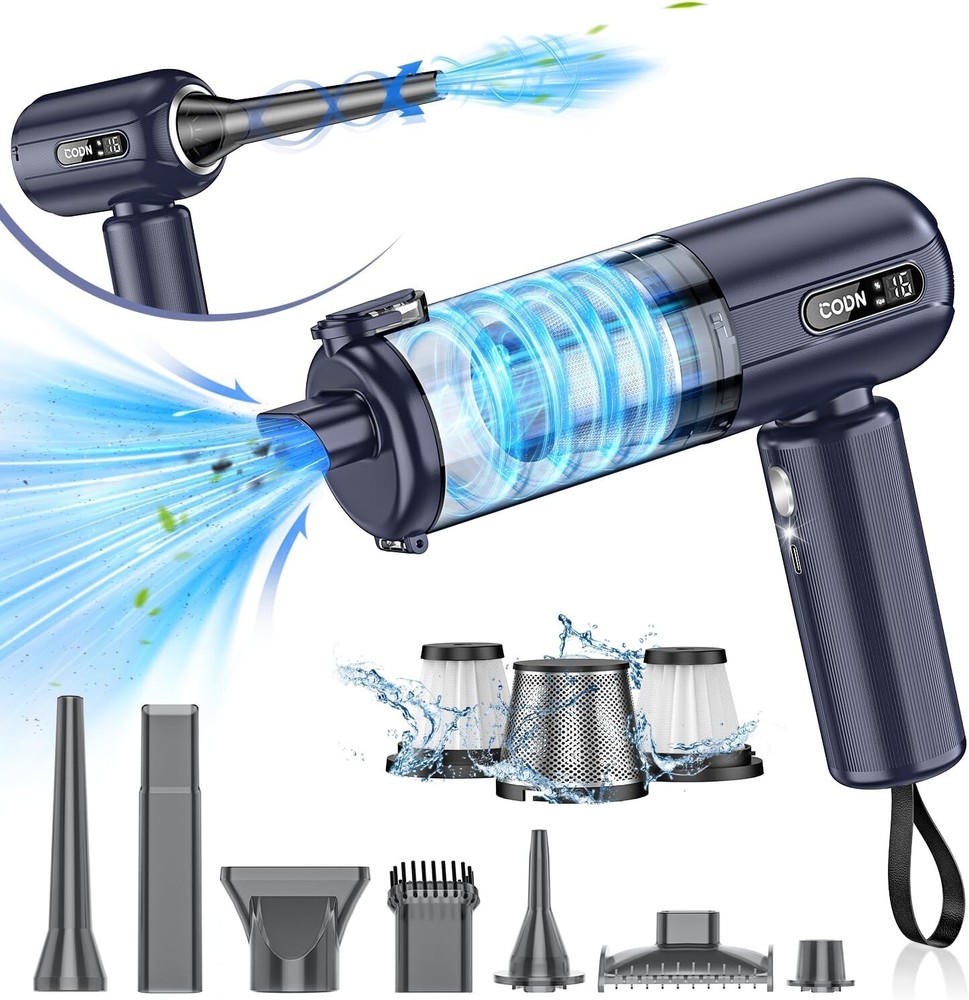 16000PA Wireless Mini Vacuum Cleaner - Powerful Suction with Fast Charging