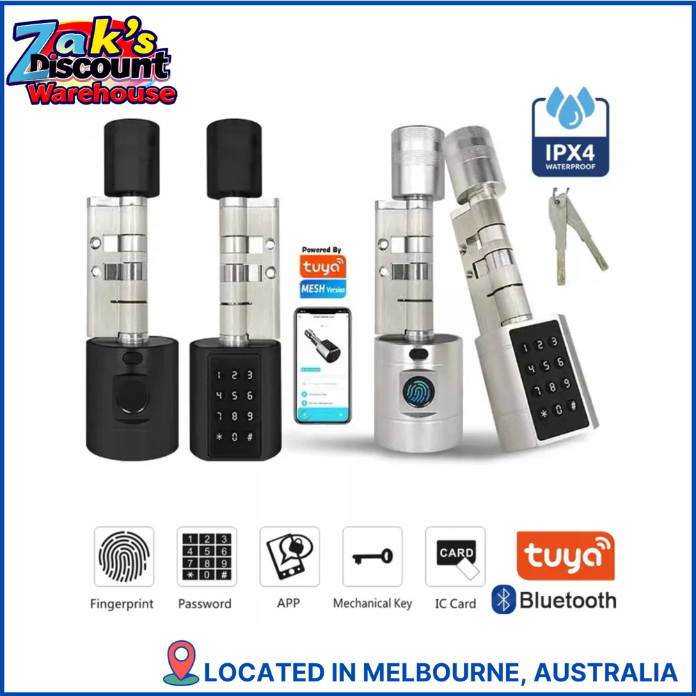 Smart Digital Door Lock with Fingerprint Keypad & Code Entry