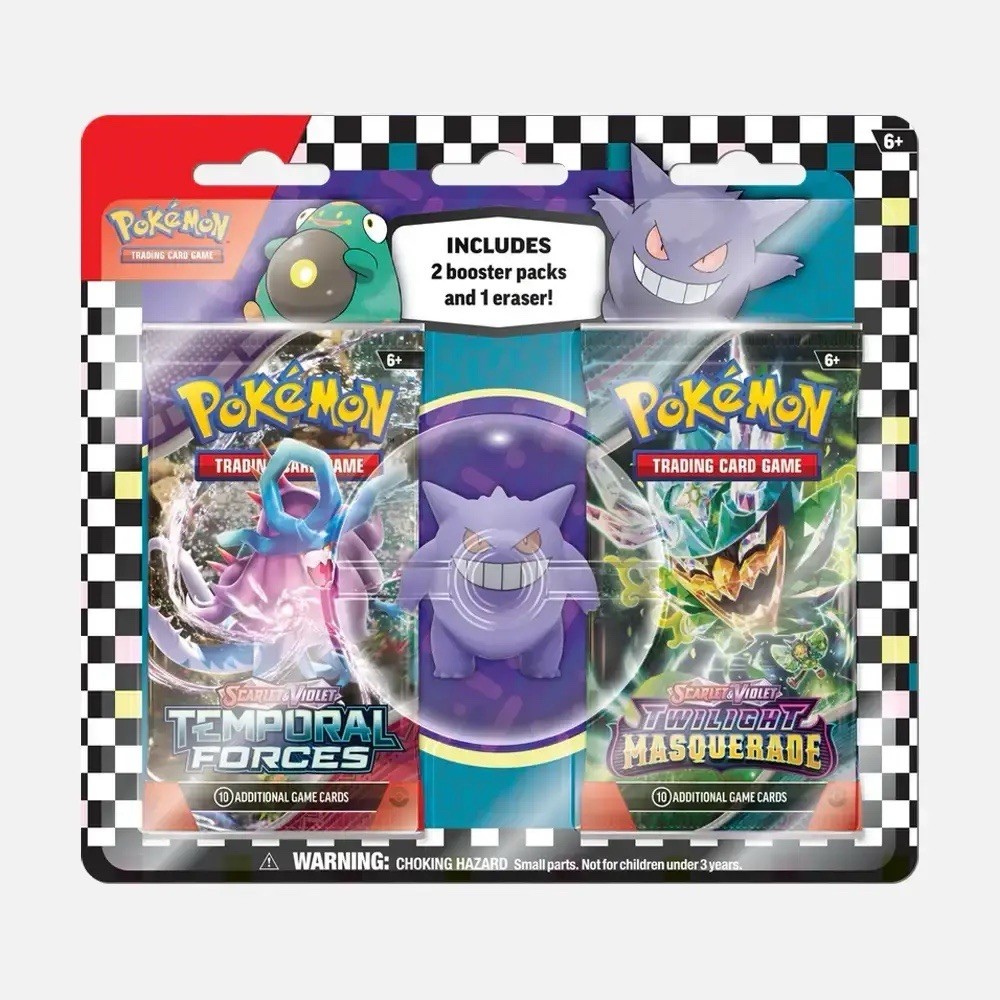 Pokémon TCG Gengar Eraser Blister Twilight Masquerade Temporal Forces