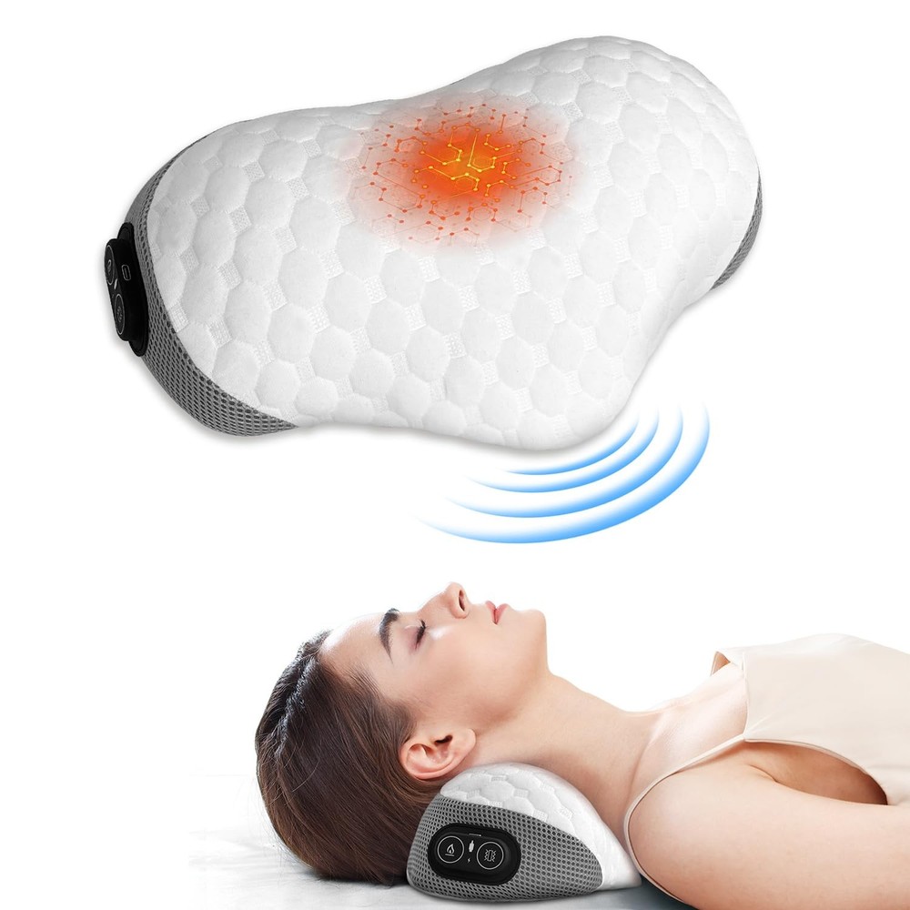 Cervical Neck Pillow for Pain Relief Sleeping Neck Support Memory Foam Cotton...