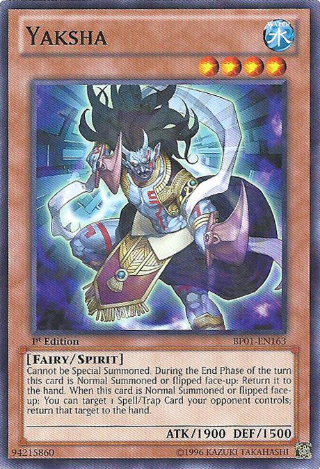 Yaksha - BP01-EN163 - Starfoil Rare - Unlimited Edition x1 - Lightly Played