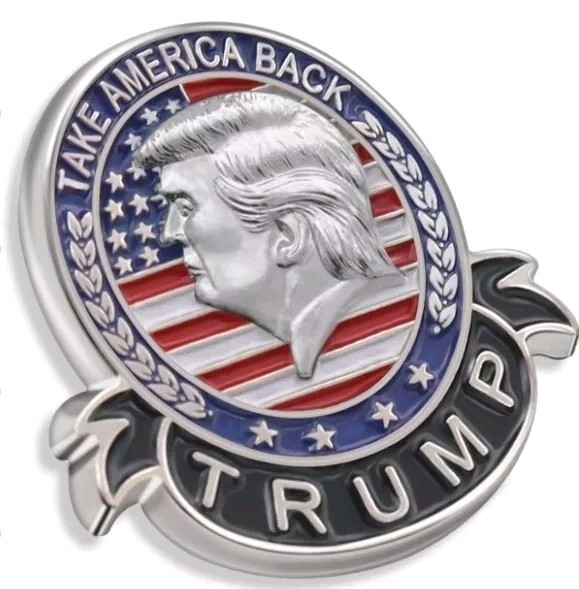 Take America Back- Donald Trump 2 Pack Enamel Pin Presidential Election 2024 New