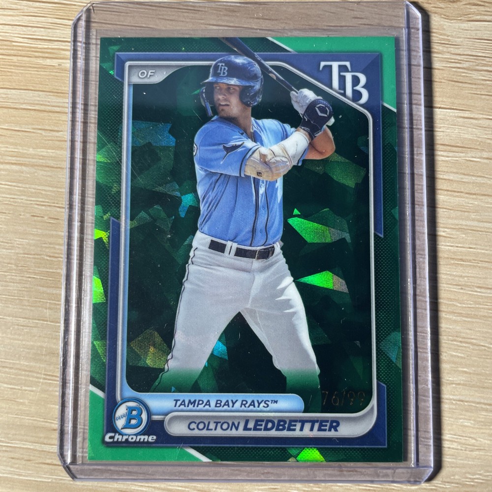 2024 Bowman Chrome Sapphire Colton Ledbetter Green  /99