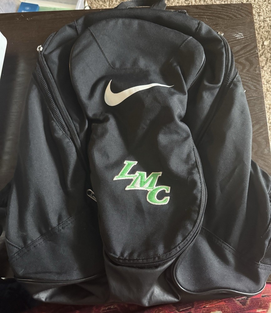Nike LMC Logo Black Lightweight Laptop Backpack for School and Travel