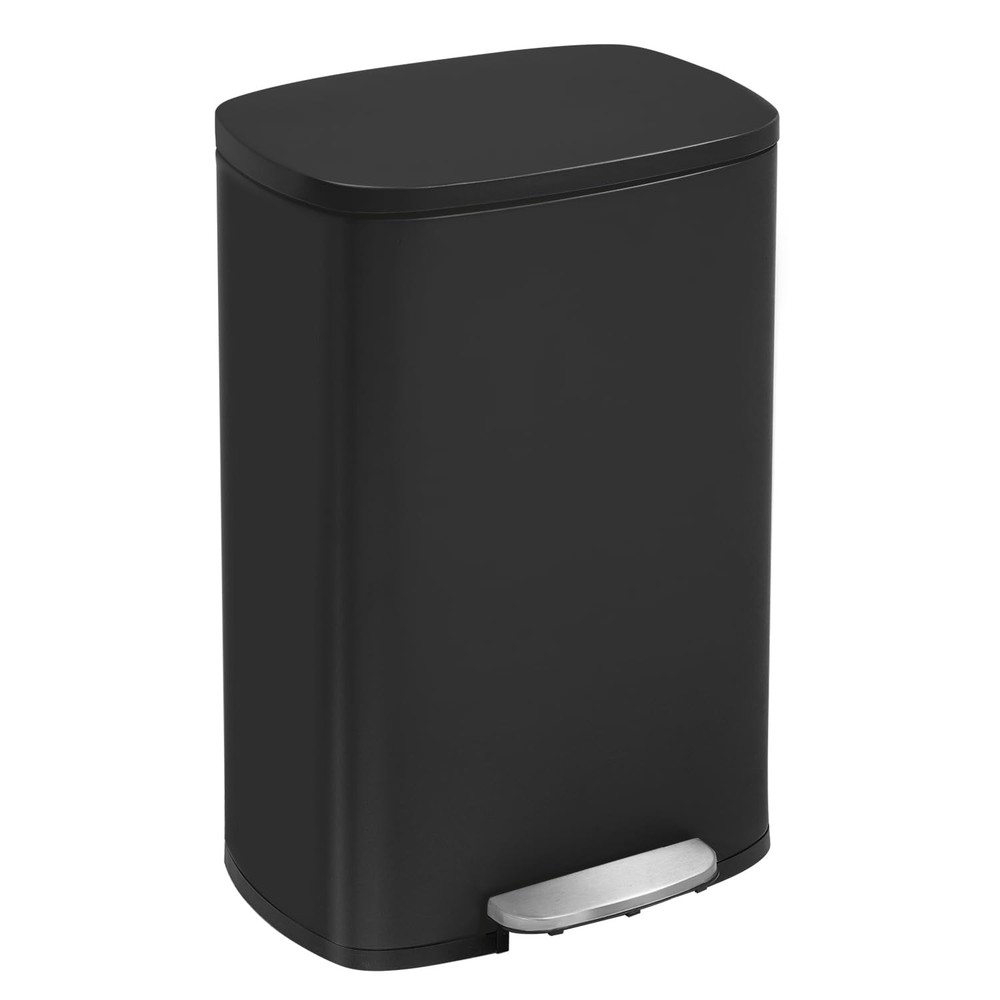 FDW Kitchen Trash Can with Lid for Office Bedroom Bathroom Step Trash Bin Fin...