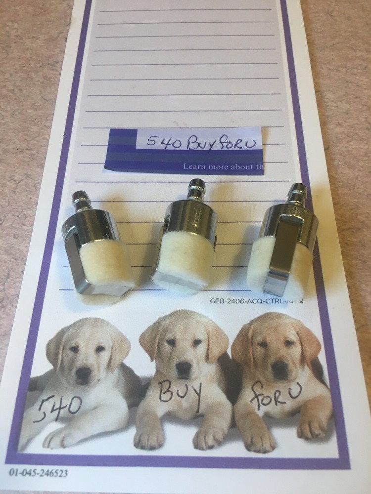 3 Gas Fuel Filter For Chainsaw Husqvarna Stihl Jonsered Homelite Echo McCulloch