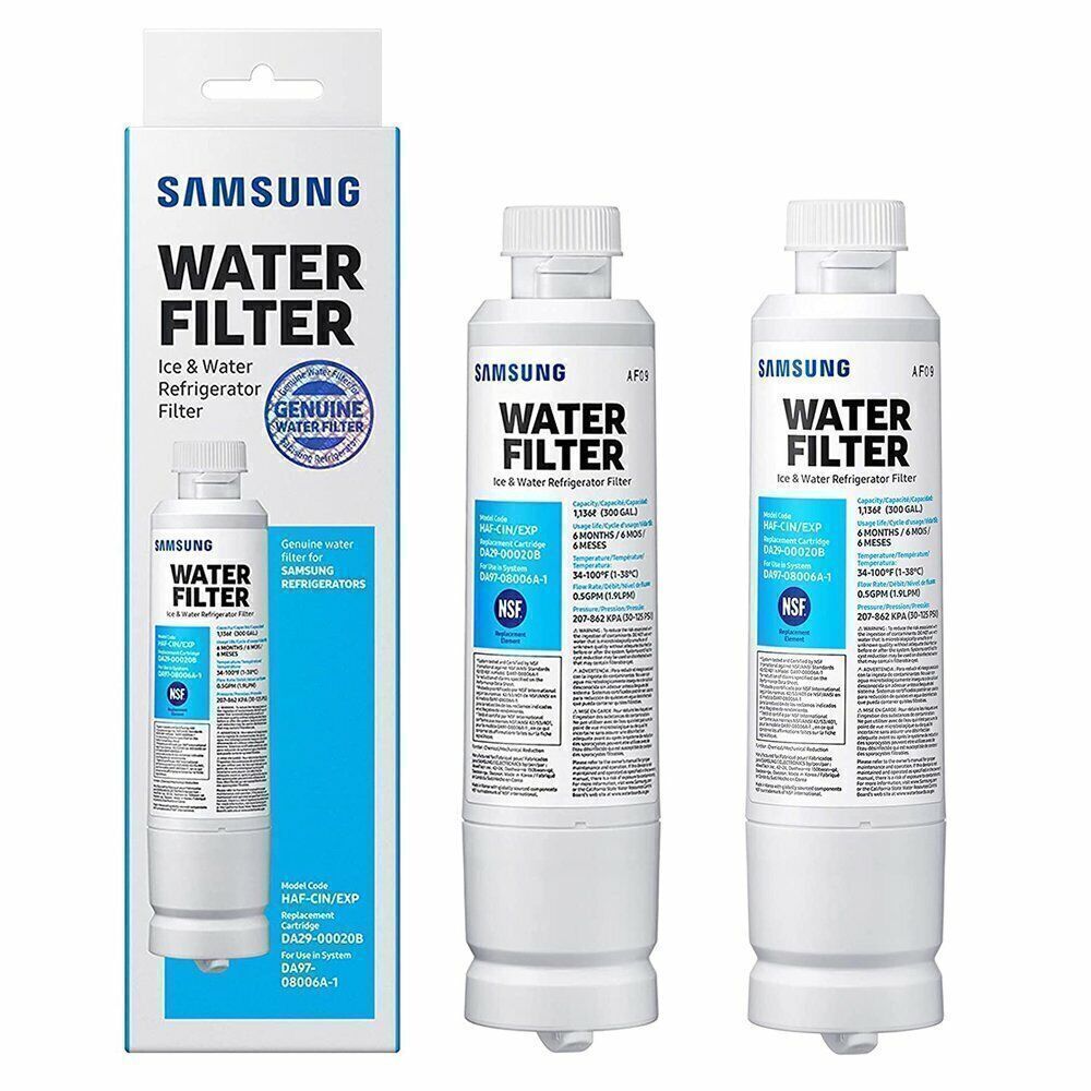 2Pack DA29-00020B Samsung HAF-CIN/EXP Refrigerator Water Filter Replacement New