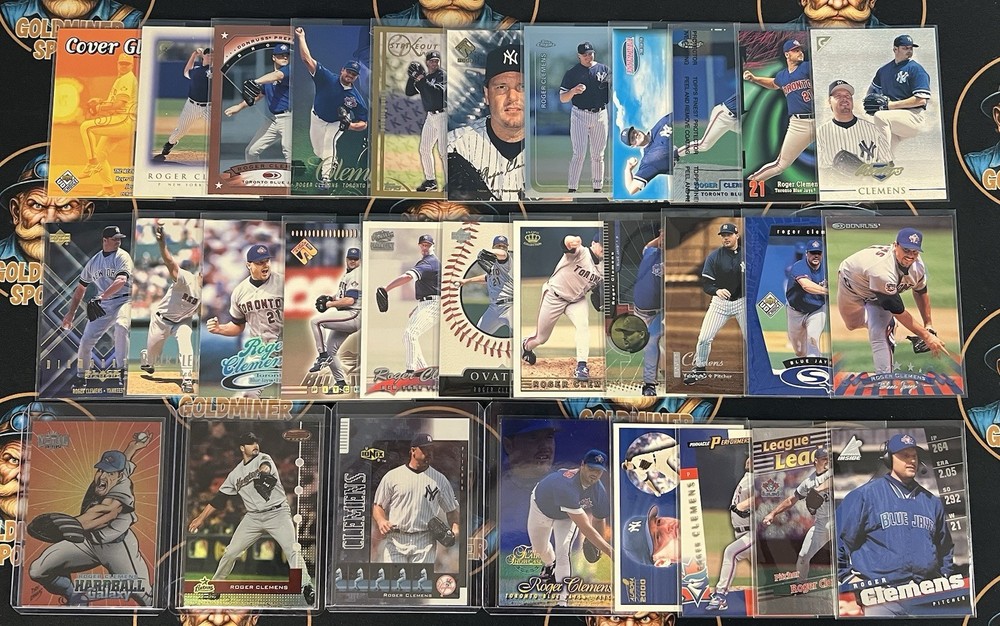 Roger Clemens 30 Card Lot Blue Jays Yankees Astros