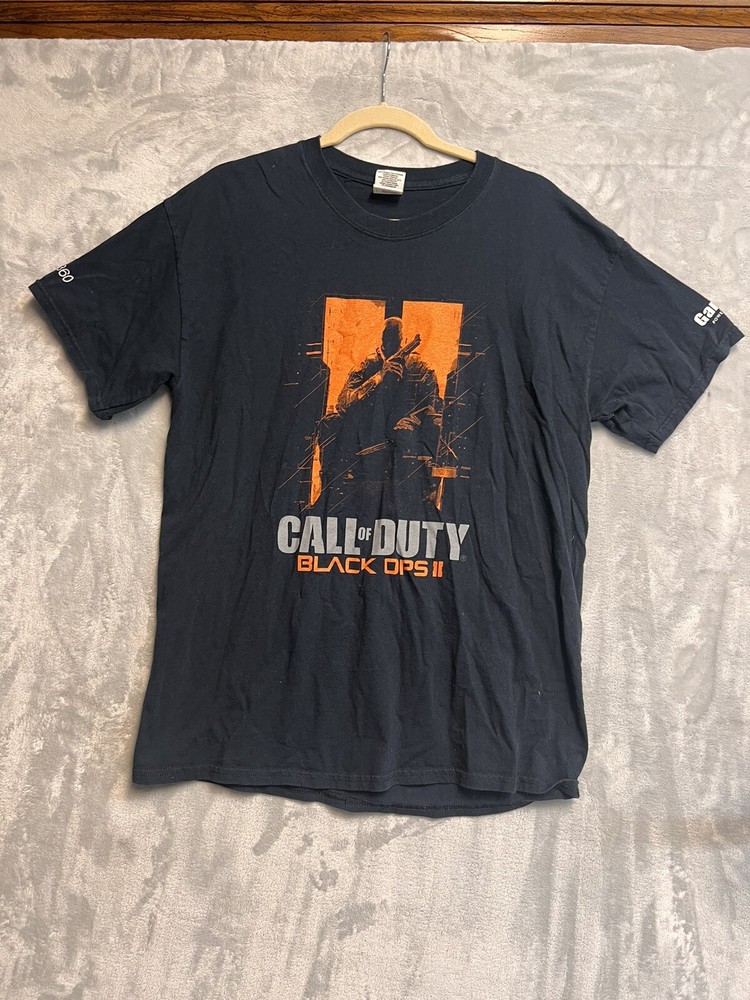 Vtg Gaming Call Of Duty Black Ops 2 II Video GameStop T Shirt L Black EUC Y2K