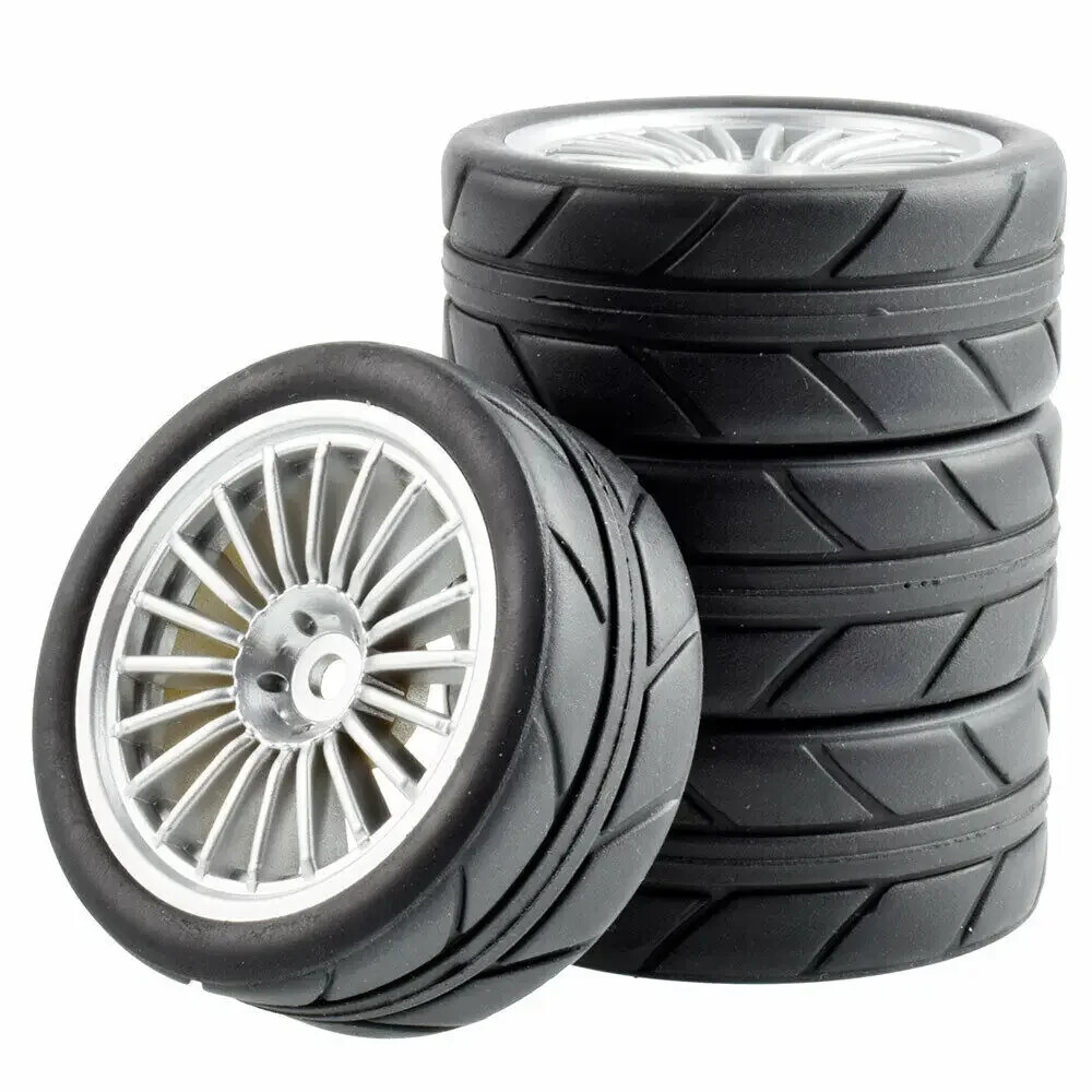 High-Grip Onroad RC Car Wheels Tires for Kyosho HPI Tamiya TT01 TT02 Nitro RS4 TC4