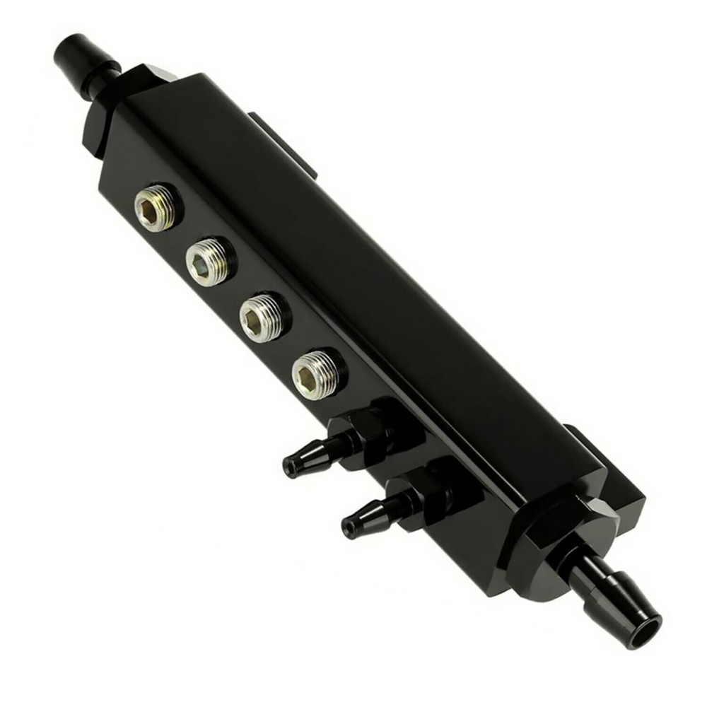 ブラック真空マニホールドキット 耐久性のあるターボウエストゲートブーストブロック インテークマニホールド