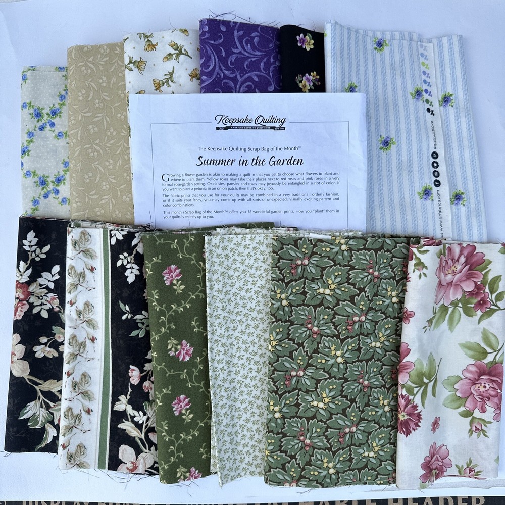 Summer Garden Scrap Quilt Kit - 3 Yards, 9 1/4