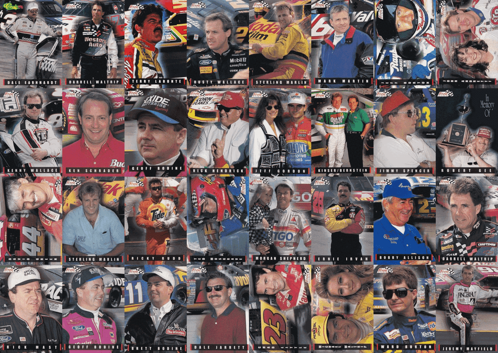 1995 Finish Line Nascar 120 Card Set