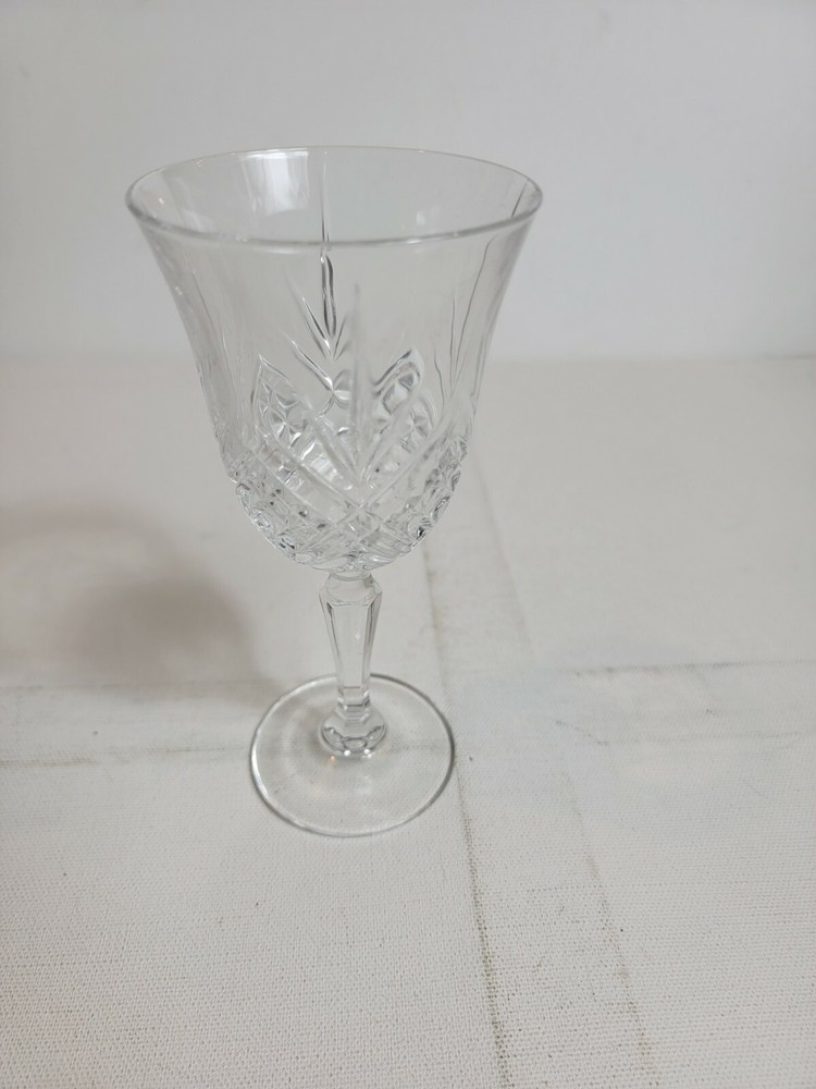 Vintage Crystal Glass Goblet Cup Clear Antique