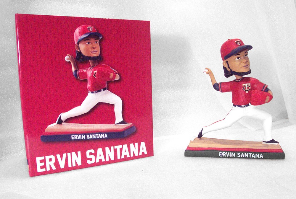 Ervin Santana BOBBLEHEAD Minnesota Twins #54 Baseball 2016 Fox Sports