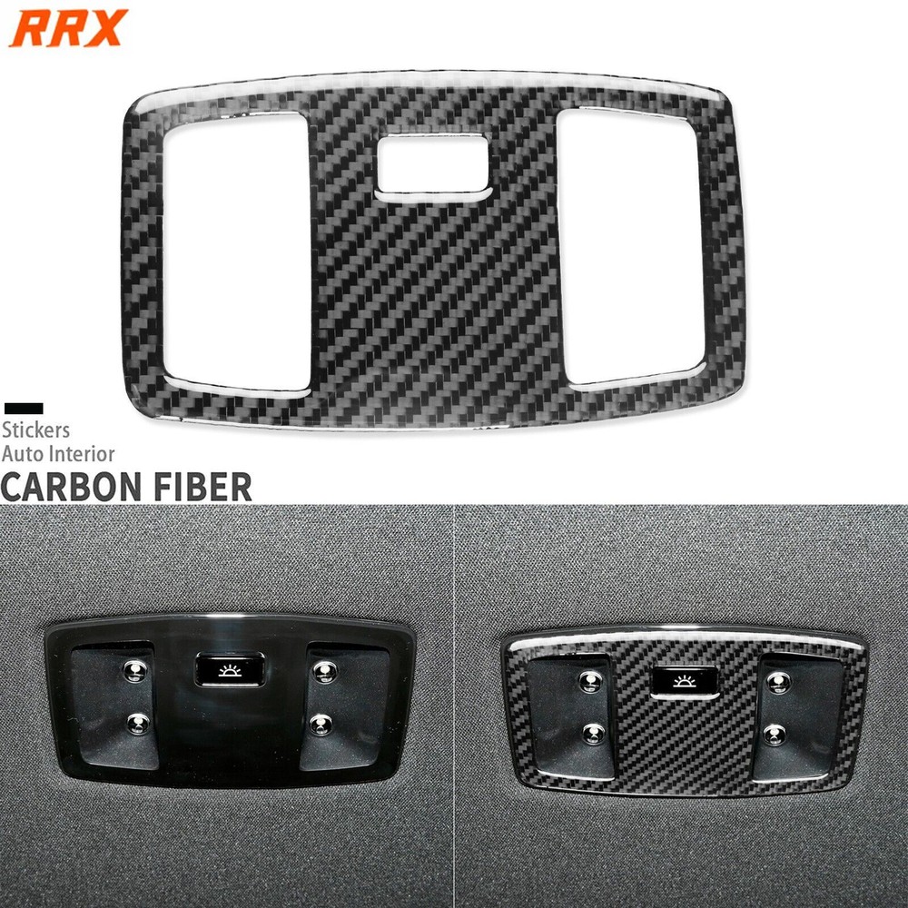 Real Carbon Fiber Rear Reading Light Panel Cover For Lexus NX 250 350 450h 22-25