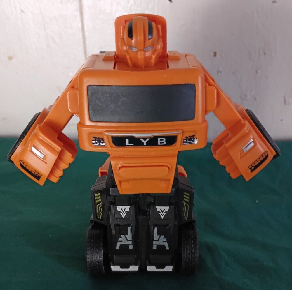 new  Turbo Wheel Transforming Truck   excavator yellow Ages 3+