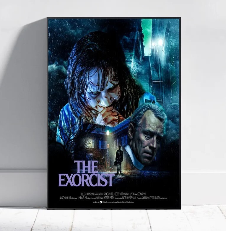 Exorcist Horror Movie Wall Art Rolled Print Film Poster  