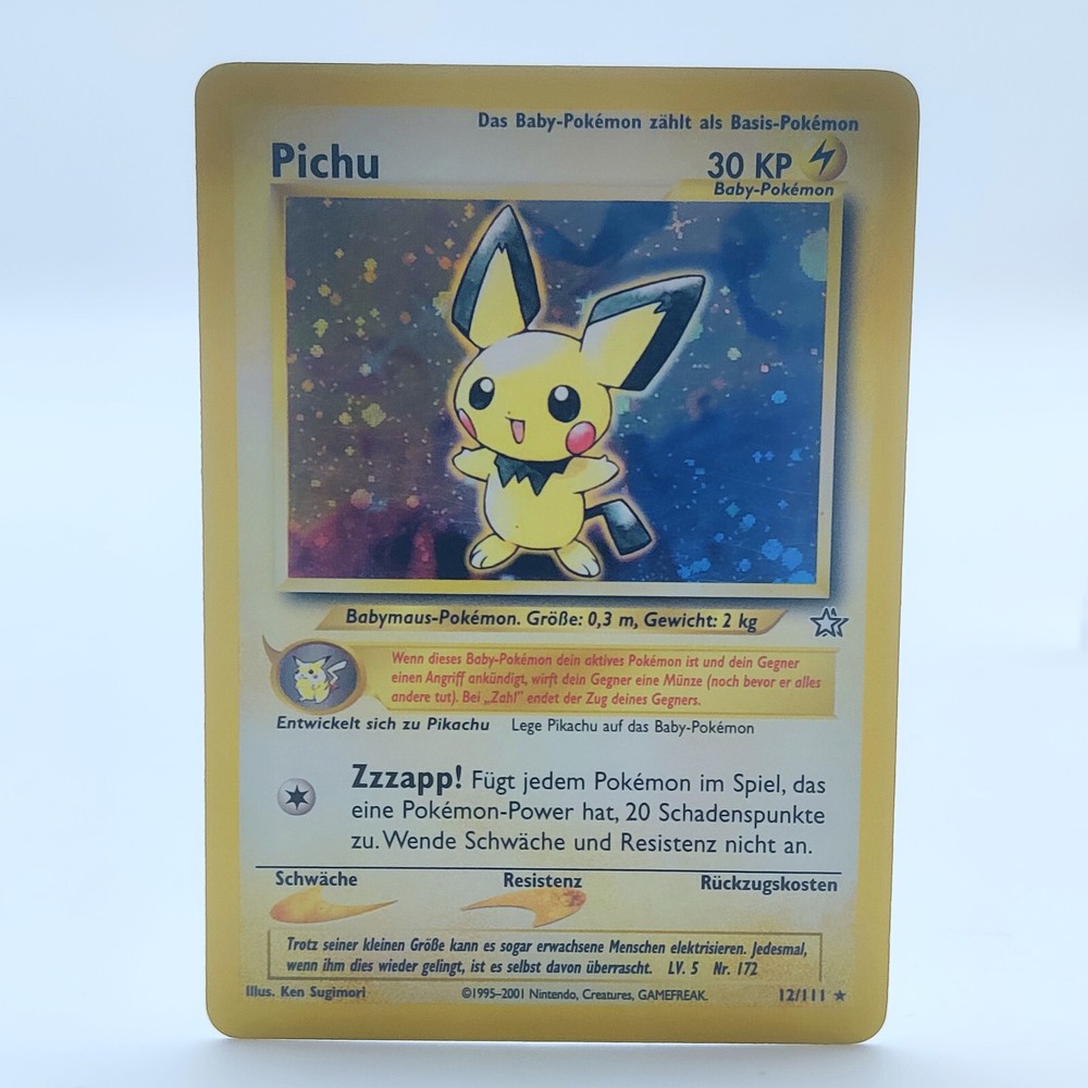 Pichu Neo Genesis 12/111 Holo Rare German Pokemon TCG Card