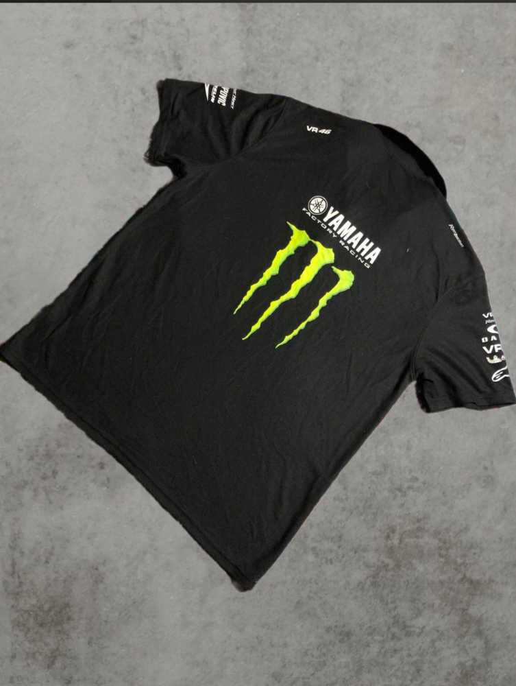 Yamaha Monster Racing Mens Polo Shirt Size 4XL Black