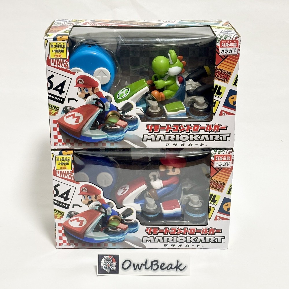 Nintendo Mario Kart Remote Radio Control Car Set - Mario & Yoshi Muraoka Japan