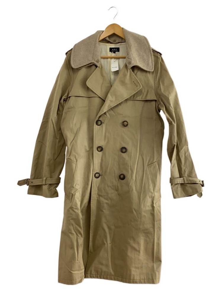A.P.C. Trench Coat/Neck Wool/Long Coat/2/Cotton/Beg 3944