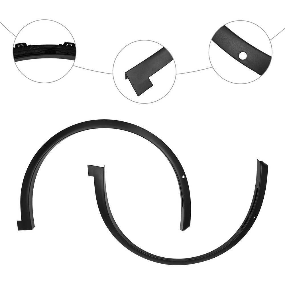 For Tesla Model X 2016-2021 Front Right & Left Fender Wheel Flare Molding Trims