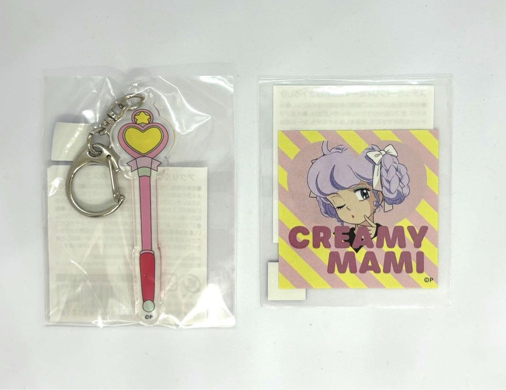 Creamy Mami Acrylic Charm & Square Sticker Set  New Cute Keychain Art