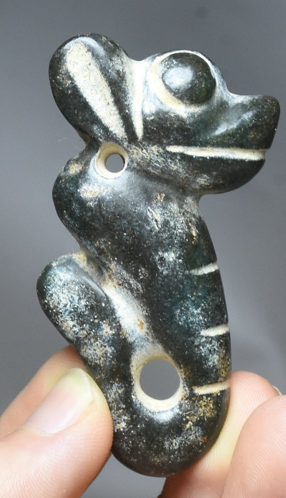 6.5CM Hongshan Culture Ancient Jade Helios Sun God Amulet Pendant