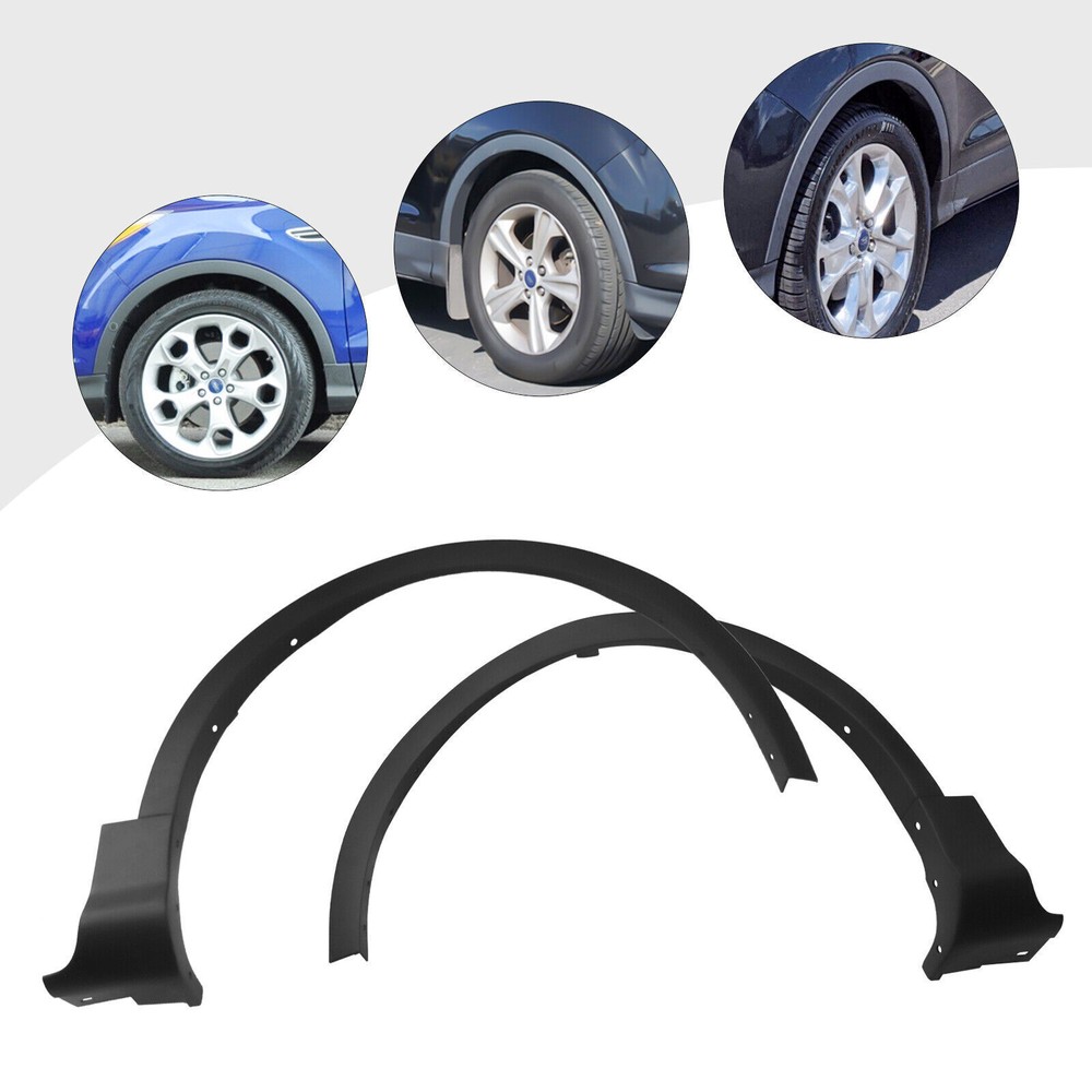 Front Fender Flare Wheel Well Arch Molding Trim Pair For Ford Escape 2013-2016