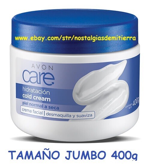 Avon Care Cold Cream Desmaquilla y Suaviza gran tamaño 400 GRAMOS piel seca