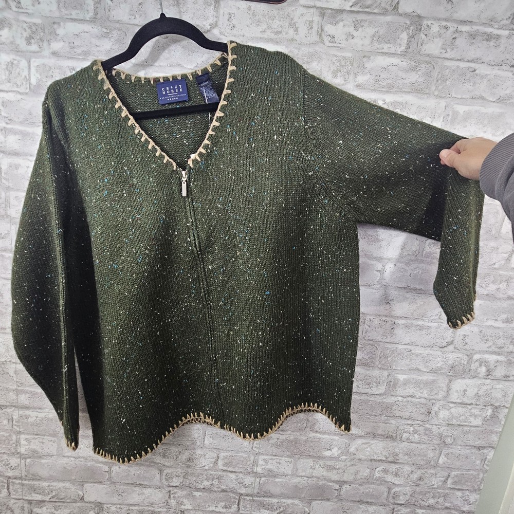 NWT CRAZY HORSE LIZ CLAIBORNE Sweater Full Zip Womens Size 2