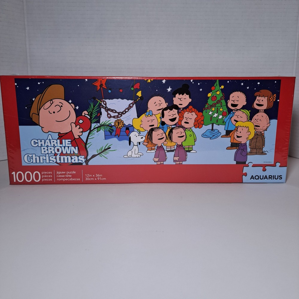 Peanuts Charlie Brown Christmas 1000-Piece Jigsaw Puzzle 12x36 Inches New
