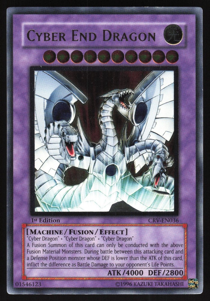 Cyber End Dragon CRV-EN036 1st Edition Ultimate Rare Yugioh Card-image
