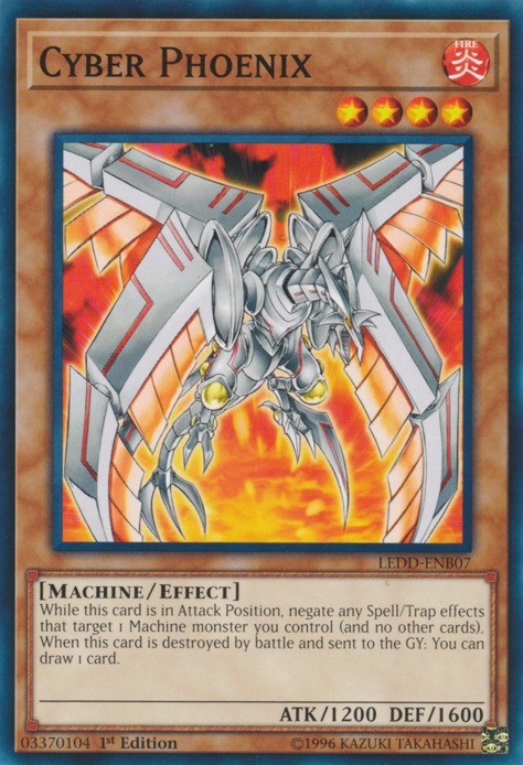 Cyber Phoenix LEDD-ENB07 1st Edition NM Common Legendary Dragon Deck Card