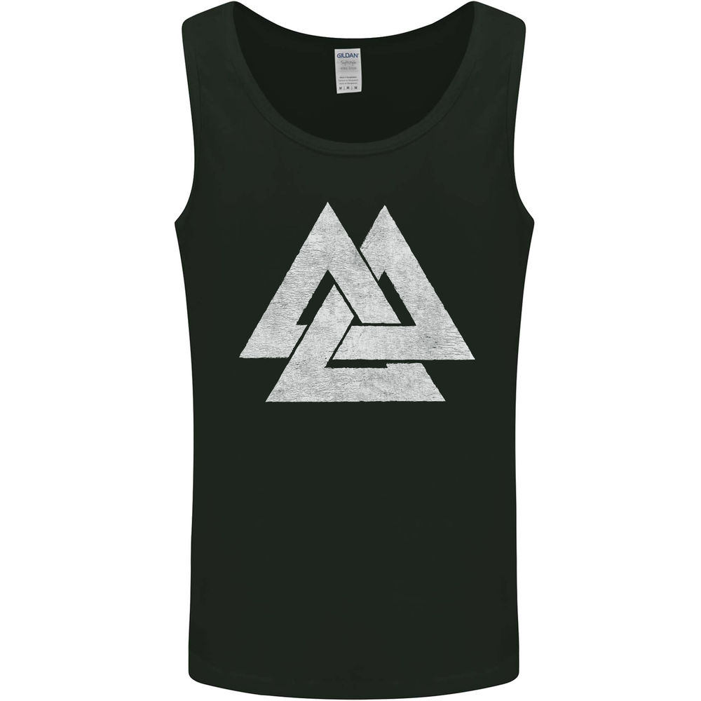 Viking Valknut Symbol  Norse Mythology Thor Mens Vest Tank Top