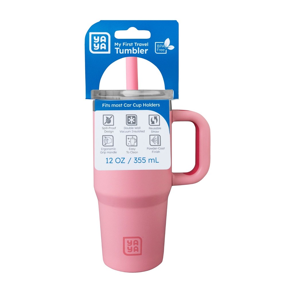 YAYA Spill-Proof Toddler Travel Tumbler with Reusable Straw for Ages 3+