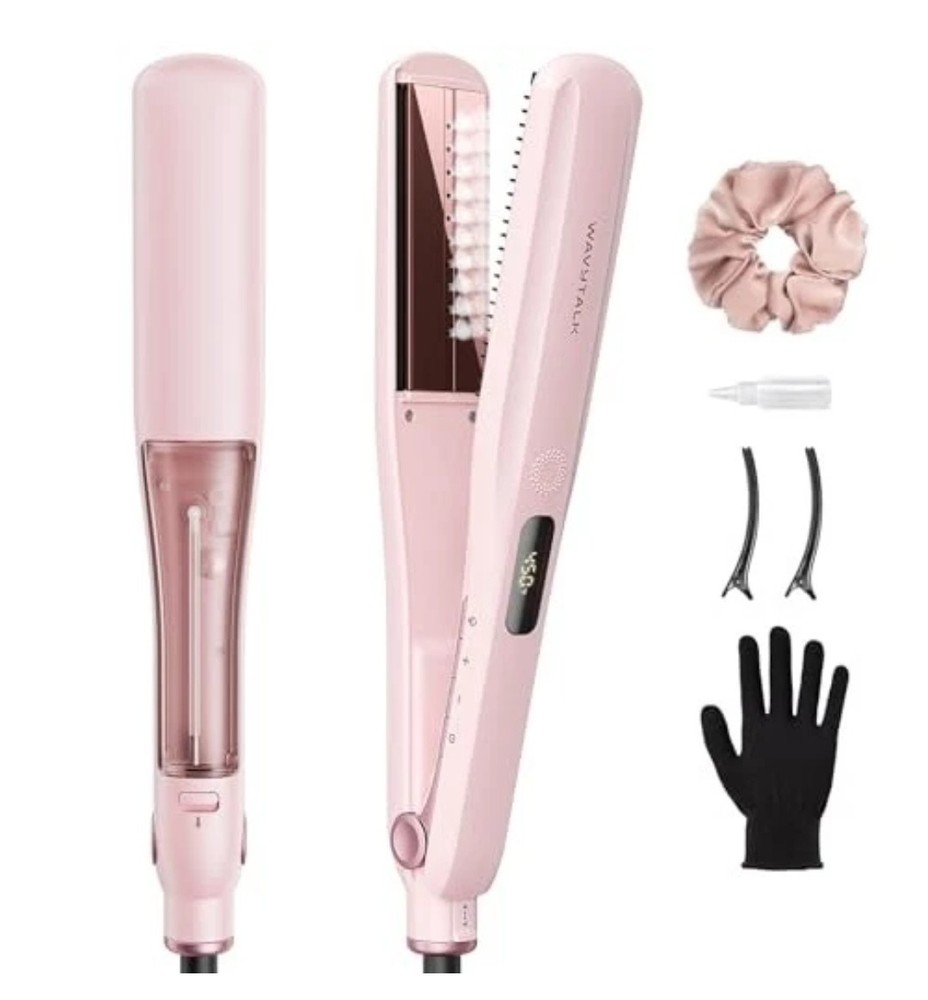 Wavytalk Steam Seash Hair Straightener And Smooth Barrier