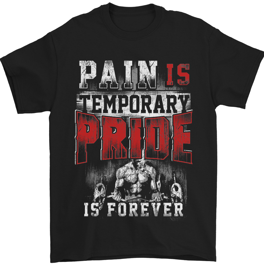 Pain Gym Training Top Bodybuilding Fitness Mens T-Shirt 100% Cotton