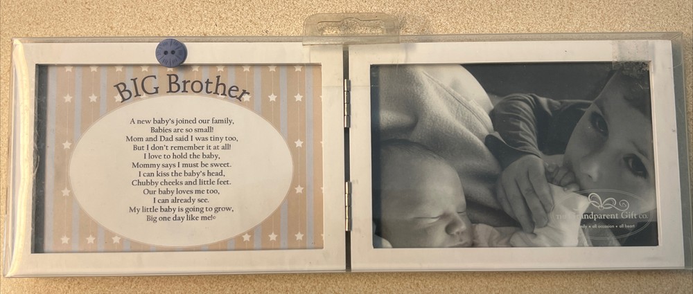 The Grandparent Gift Co. Sweet Something Frame, Big Brother- Brand New- Sealed