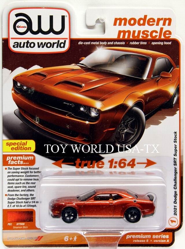 Auto World MODERN MUSCLE 2021 Dodge Challenger SRT Super Stock #1 R5/Version A