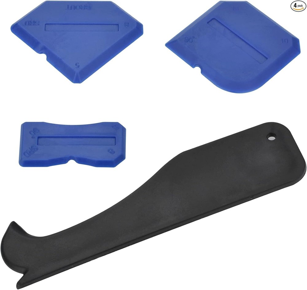 4-Piece Caulking Tool Set for Sealant Finishing and Sealing