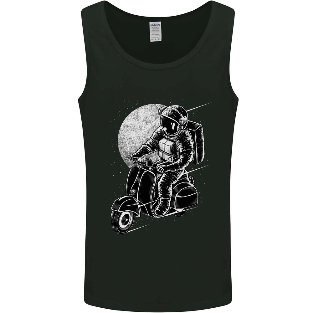 Astro Scooter Spaceman Biker Motorcycle MOD Mens Vest Tank Top