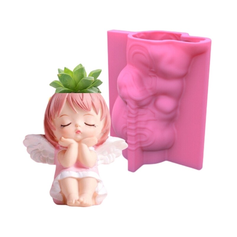 Silicone Flower Pot Molds for Resin Gypsum and Concrete