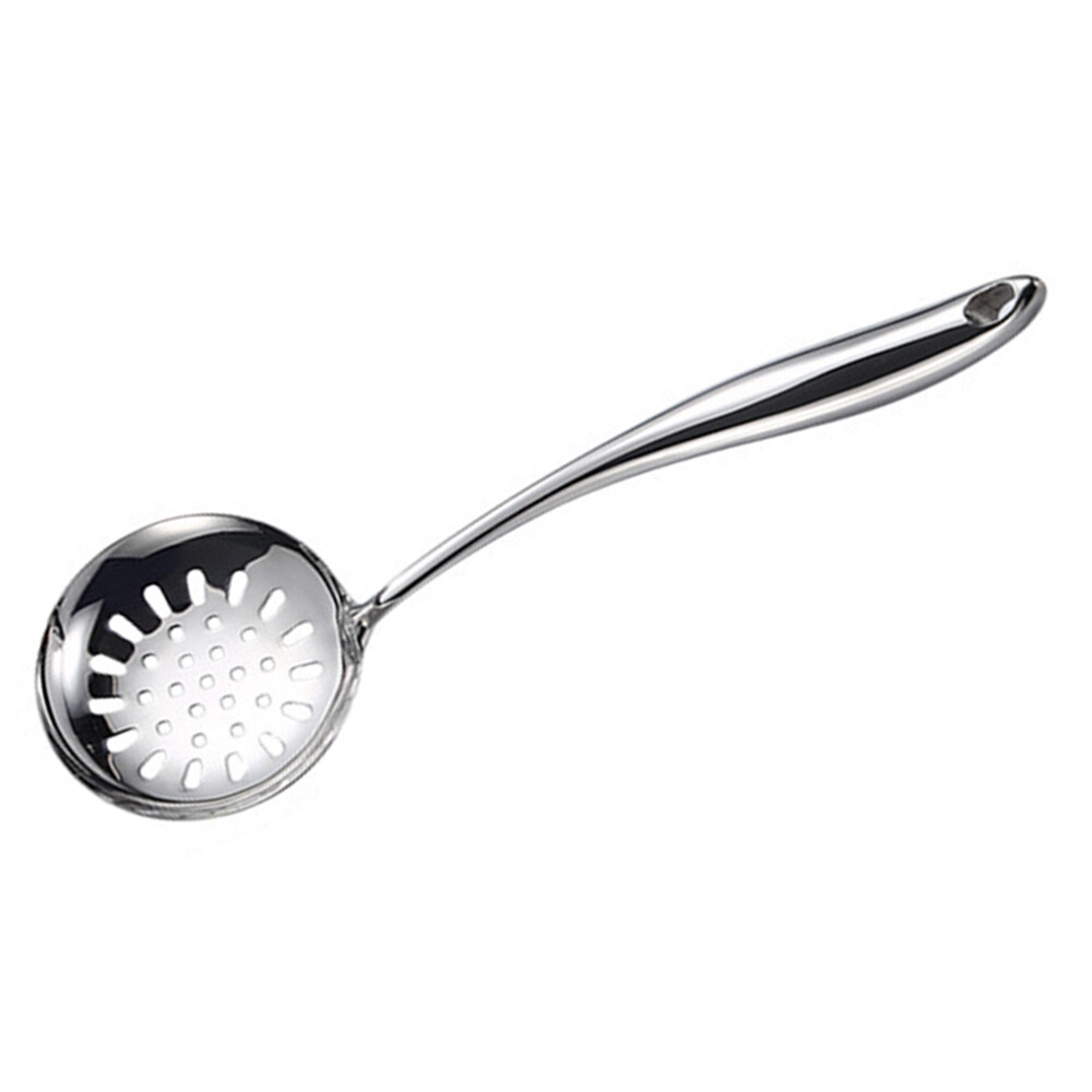 Large Stainless Steel Skimmer Spoon with Durable Colander for Efficient Kitchen Use