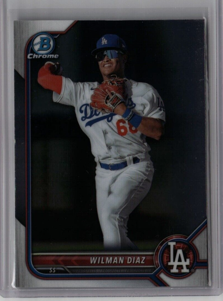 WILMAN DIAZ ROOKIE BOWMAN CHROME BDC-167 LOS ANGELES DODGERS MLB FREE SHIPPING