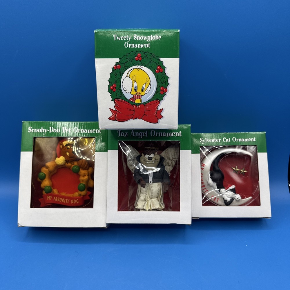 Cartoon Network WB Studio Store Christmas Ornament Set of 4