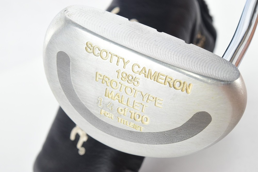 14/100 Scotty Cameron 1995 Prototype Mallet 34.5in RH Putter Headcover Cover HC