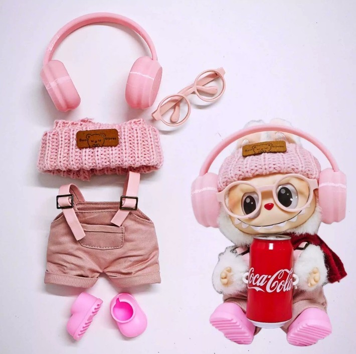 DIY Outfits for POP MART LABUBU Plush Monster Dolls Set