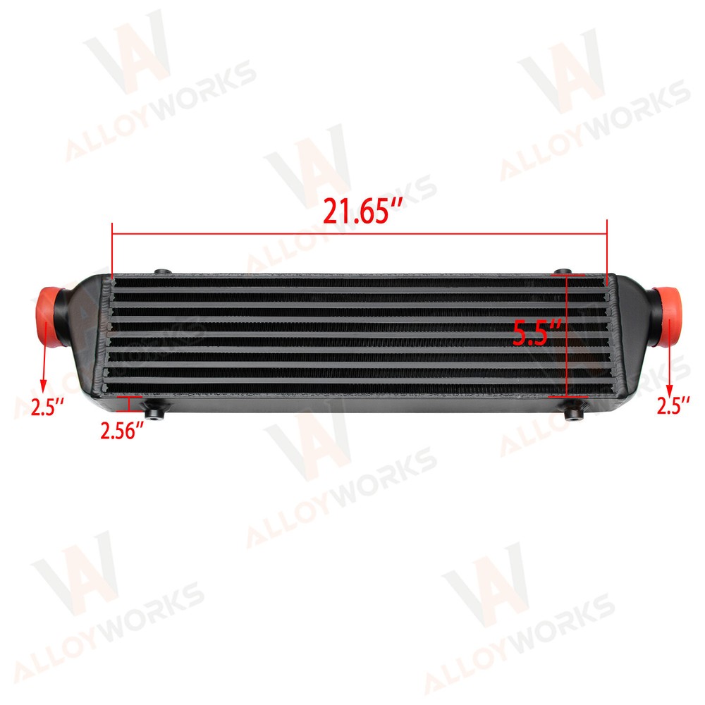 High-Performance Universal Aluminum Turbo Intercooler 2.5